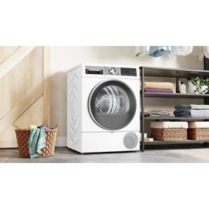 BOSCH WQG25201TR E ENERJİ SINIFI 10KG ISI POMPALI KURUTMA MAKİNESİ BEYAZ