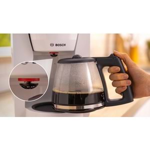BOSCH TKA3M131 FİLTRE KAHVE MAKİNESİ CAM HAZNELİ 1.25L - BEYAZ