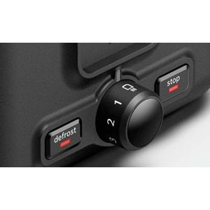 BOSCH TAT3P423 EKMEK KIZARTMA MAKİNESİ 2 DİLİMLİ - SİYAH 970W