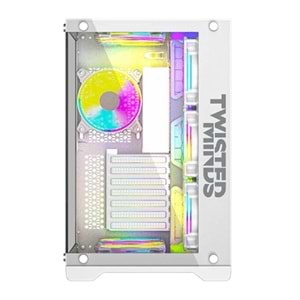 TWİSTED MİNDS TM1-W-S BULLET-07 ORTA TEMPERLİ CAM MİD TOWER OYUNCU KASASI BEYAZ