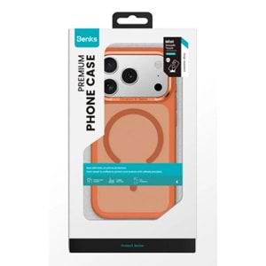 BENKS MİST KILIF İPHONE 17 PRO MAX TURUNCU