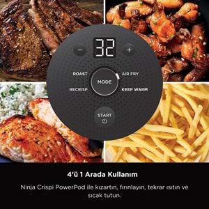 NİNJA CRİSPİ 4 İN 1 AİR FRYER (BEJ)