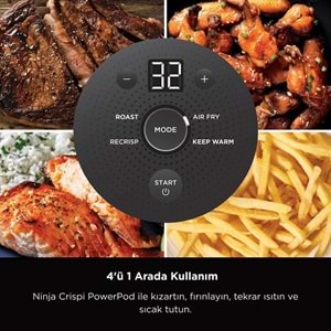NİNJA CRİSPİ 4 İN 1 AİR FRYER (YEŞİL)