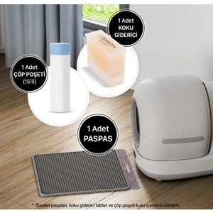 XENON SMART X8623 KAMERALI OTOMATİK AKILLI KEDİ TUVALETİ 72 LT