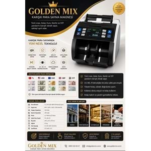 GOLDEN MIX BILL COUNTER TL/USD/EUR/STG PARA SAYMA MAKİNESİ
