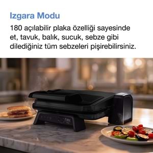 FAKİR CRİSPY IZGARA VE TOST MAKİNESİ - MAT SİYAH