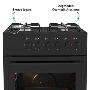 LUXELL LF66-340F TAMBOY SOLO OCAK-FIRIN - SİYAH