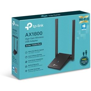 TP-LİNK ARCHER TX20U PLUS DUAL ANTENNAS HİGH GAİN WİRELESS USB ADAPTER