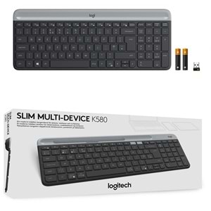 LOGİTECH K580 SLİM MULTİ-DEVİCE KABLOSUZ KLAVYE SİYAH