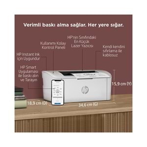 HP 7MD68A M111W SİYAH LAZER YAZICI USB-WİFİ