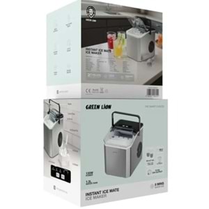 GREEN LİON HIZLI BUZ YAPMA MAKİNESİ 130W 1.5L - GRİ GNICEC7MKEGY
