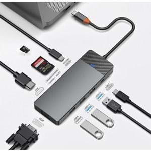 A921HV WİWU ALPHA 9İN1 TYPE-C HUB
