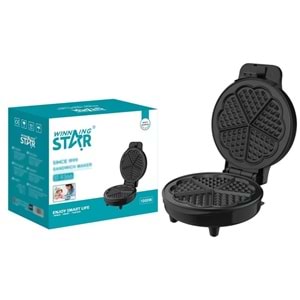 Winning Star ST-9366 Waffle Makinesi 1000W | Yapışmaz Kaplama Elektrikli Waffle Maker