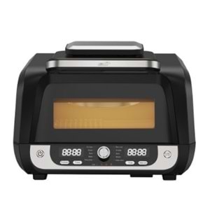 ELİT GRILLFRY360 PRO 6 L 1750W DİJİTAL AIRFRYER IZGARA 12 PROGRAMLI SİYAH