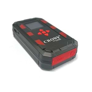 CRONY K16 OBD ARAÇ ARIZA TESPİT CİHAZLI TAKVİYE GÜÇ KAYNAĞI - 4'Ü 1 ARADA TAŞINABİLİR JUMP STARTER VE POWER BANK