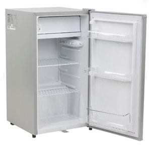 GEEPAS GRF115SPEH 110L GÜMÜŞ MİNİ BUZDOLABI - GÜÇLÜ KOMPRESÖR, EMNİYET KİLİDİ, AYARLANABİLİR TERMOSTAT