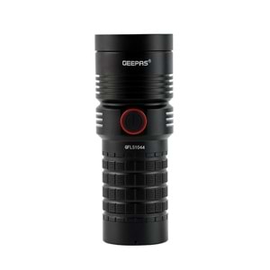 GEEPAS GFL51044 25W YÜKSEK GÜÇLÜ SİYAH LED EL FENERİ VE POWERBANK - SU GEÇİRMEZ ALÜMİNYUM GÖVDE - 15 SAAT ÇALIŞMA SÜRESİ