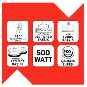 ARZUM AR4213 MAGİCLEAN HYDROFLEX DİKEY ŞARJLI SÜPÜRGE