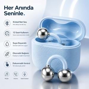 ABBRUCH NE-11S KABLOSUZ BLUETOOTH KÜPE KULAKLIK MAVİ