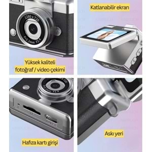 ABBRUCH MİNİ FLİP DİGİTAL CAMERA SİYAH LK-027