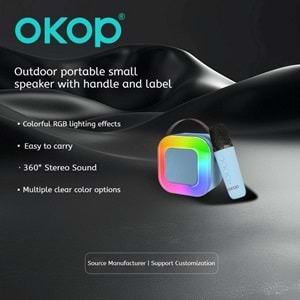 OKOP KP-K07 KARAOKE MİKROFON HOPARLÖR