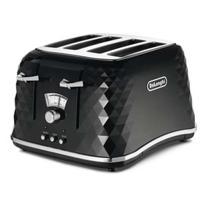 DELONGHI CTJ4003BK BRILLANTE EKMEK KIZARTMA MAKİNESİ 4 DİLİMLİ - SİYAH