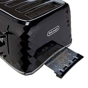 DELONGHI CTJ4003BK BRILLANTE EKMEK KIZARTMA MAKİNESİ 4 DİLİMLİ - SİYAH