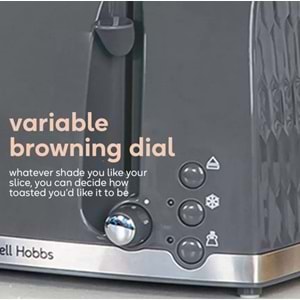 RUSSELL HOBBS 26073 HONEYCOMB 4 DİLİMLİ EKMEK KIZARTMA MAKİNESİ - GRİ