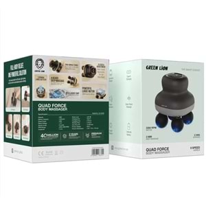 Green Lion Quad Force Vücut Masaj Aleti - Siyah GNQDFORMG38BK