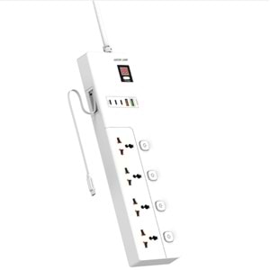 Green Lion GS-800 2 Metre Grup Priz 3500W - Beyaz GNGS8PSKT2WH