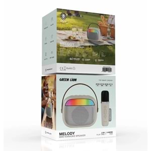 Green Lion Melody Mini Karaoke Hoparlör - Bej GNMLDYSP38BG