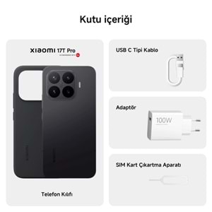 XİAOMİ 17T PRO 12/512 GB BLACK