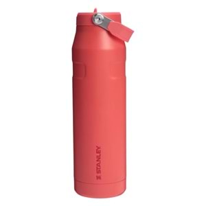 STANLEY THE ICEFLOW™ BOTTLE FLİP STRAW 2.0 1.1L / 36OZ - HOT CORAL