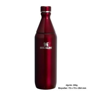 STANLEY THE ALL DAY SLİM BOTTLE 0.59L / 20OZ - GARNET SHİNE