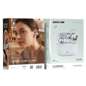 GREEN LION FLORENCE KABLOSUZ KULAKLIK TWS BEYAZ - GNFLRNCTWSWH