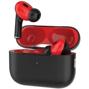 GREEN LION EARBUDS PRO 2 ANC KABLOSUZ KULAKLIK TWS KIRMIZI SİYAH - GN2EPRO2RDBK