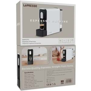 LEPRESSO BARISTO KAPSÜL ESPRESSO MAKİNESİ BEYAZ - LPCFFM0045WH