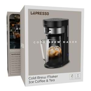 LEPRESSO COLD BREW SOĞUK KAHVE YAPMA MAKİNESİ 2.5L 750W SİYAH - LPCFFM0005BK