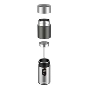 LEPRESSO MOKARISE ELEKTRİKLİ MOKA POT OTO VE EV APARATLI GÜMÜŞ - LPCFFMR0041SL
