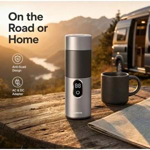 LEPRESSO MOKARISE ELEKTRİKLİ MOKA POT OTO VE EV APARATLI GÜMÜŞ - LPCFFMR0041SL