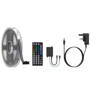 PORODO RGB LED ŞERİT IŞIK 5M SESE DUYARLI KUMANDALI - PB-RGBSL