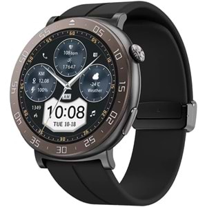 PORODO SALUD SMARTWATCH 1.43 AMOLED AKILLI SAAT KAHVERENGİ SİYAH - PDSWT67BK