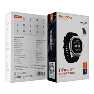 PORODO FITPLUSE PRO AMOLED 1.43 INCH AKILLI SAAT GÜMÜŞ - PDLFST170SL