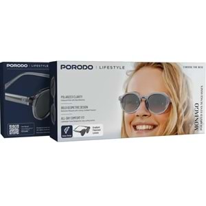 PORODO MONTAGO POLARİZE GEOMETRİK GÜNEŞ GÖZLÜĞÜ GÜMÜŞ - PDLFSTLS005SL