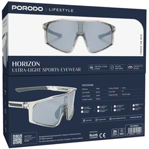 PORODO HORIZON KATLANABİLİR SPOR GÖZLÜK GRİ - PDLFST806GY