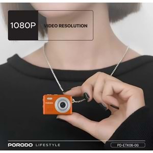 PORODO SNAP & GO 1080P MİNİ KAMERA TURUNCU - PD-ETK06-OG