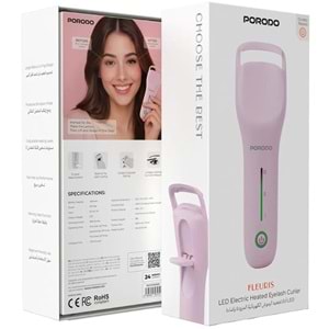 PORODO ŞARJLI ISITMALI KİRPİK KIVIRICI PEMBE - PDLFSTECK01PK