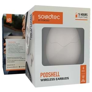 PORODO PODSHELL TWS STEREO KABLOSUZ KULAKLIK PEMBE - PDST2231PK