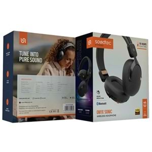 PORODO ONYX SONIC BLUETOOTH KULAKLIK SİYAH TİTANYUM - PDSTWLEP053BK