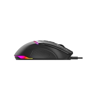 PORODO 8D RGB KABLOLU OYUNCU MOUSE 7200DPI SİYAH - PDX321